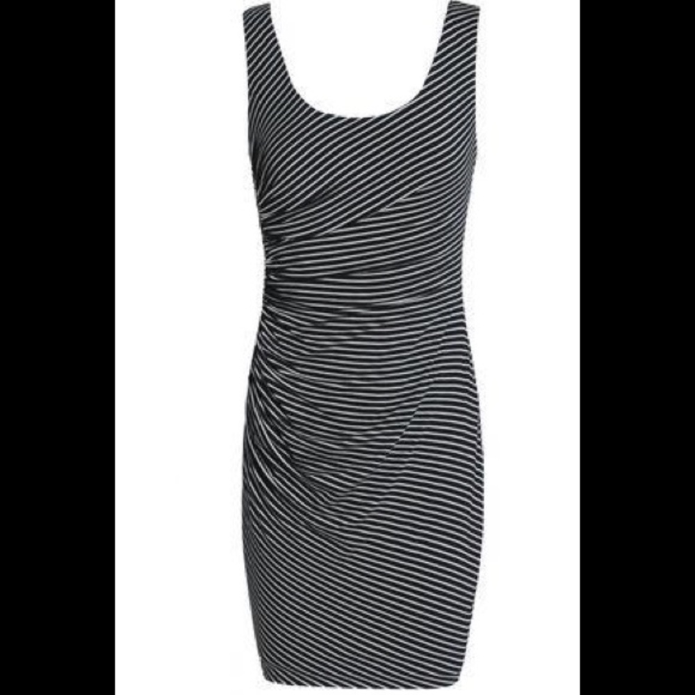 Bailey 44 ruched striped mini dress